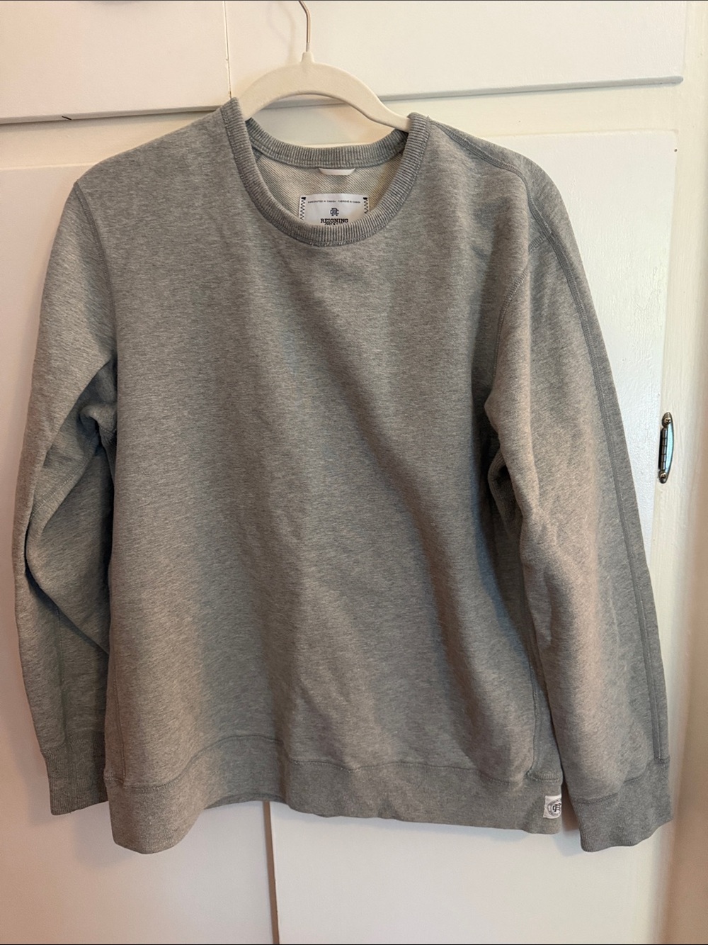 Reigning Champ Gray Crewneck Sweatshirt